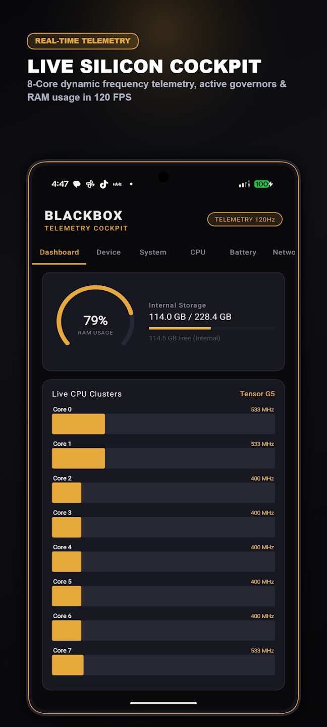 BlackBox: Device Info — Ukážka 1